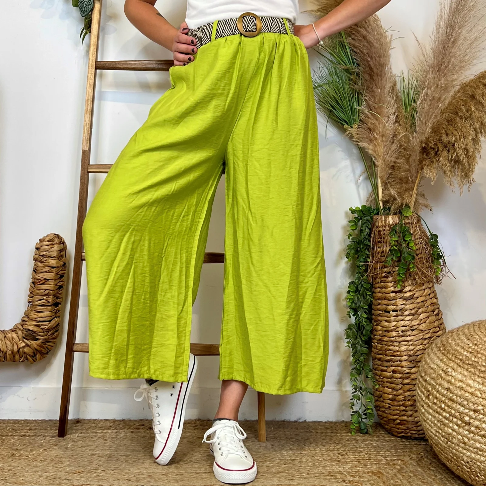 L781- Coupe Flare (Tu) - vert-anis - taille-unique