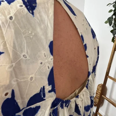 K131 - Robe-Short Imprimée (T40-T48) - blanc - 48