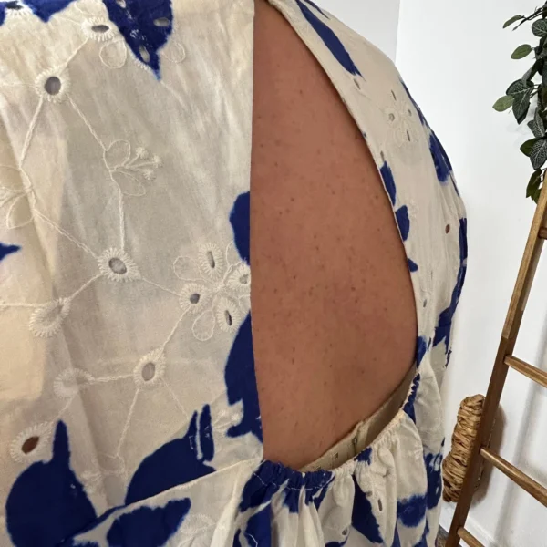 K131 - Robe-Short Imprimée (T40-T48) - blanc - 48