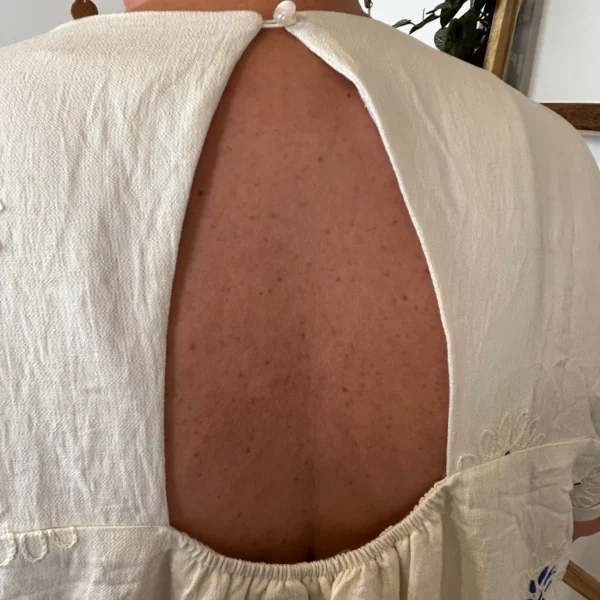 K142 - Robe-Short Imprimée (T40-T48) - ecru - 48