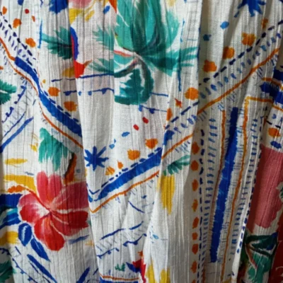 K147 - Robe-Short Imprimée (T40-T48) - blanc - 48