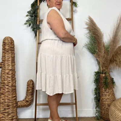 Z345- Robe C’Mélodie (Gt) 🇮🇹 - beige - taille-unique-grande-taille