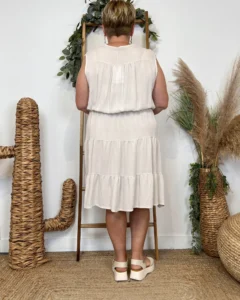 Robe habillée Grande Taille - beige - taille-unique-grande-taille