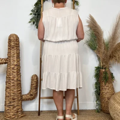 Z345- Robe C’Mélodie (Gt) 🇮🇹 - beige - taille-unique-grande-taille