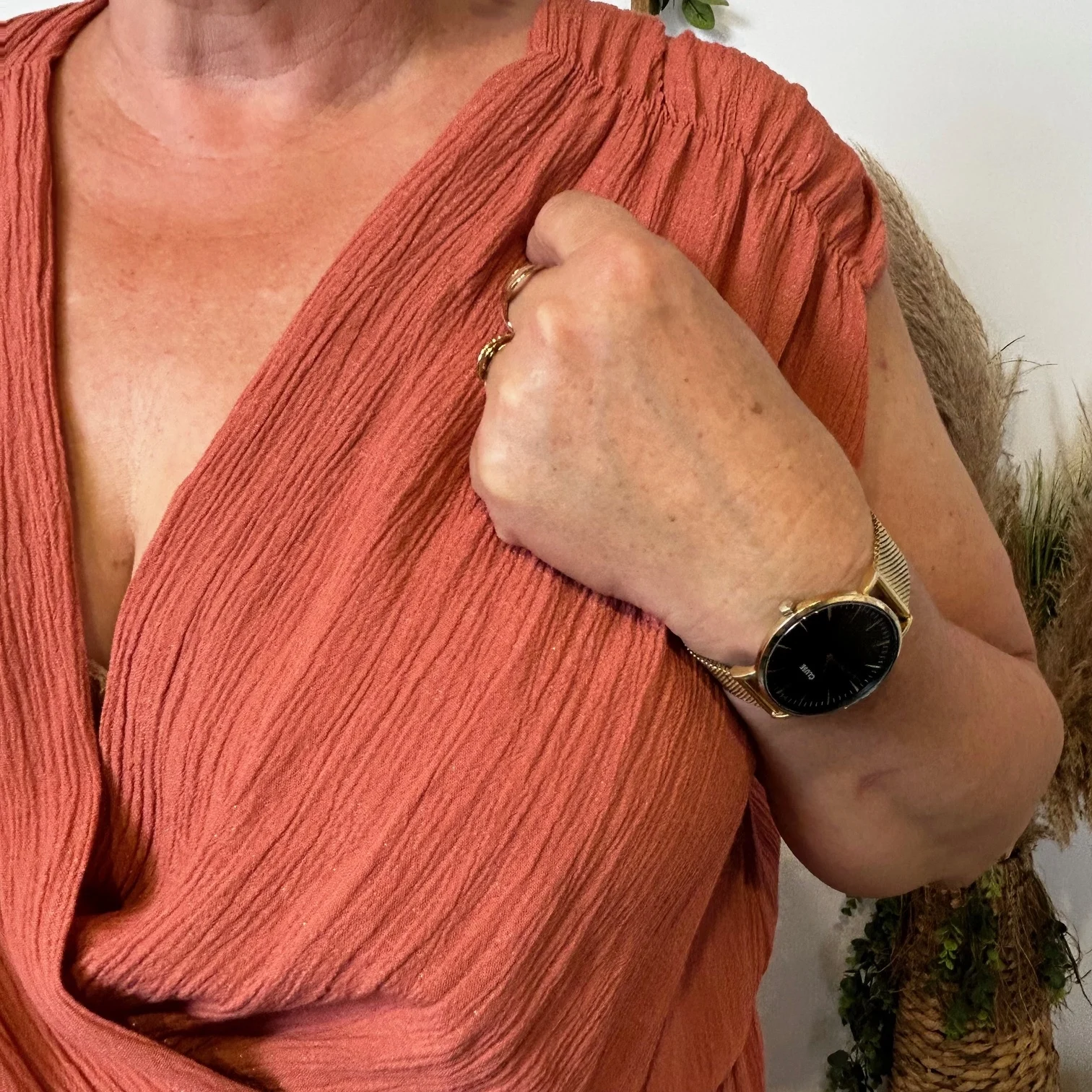 Z345- Robe C’Mélodie (Gt) 🇮🇹 - rouille - taille-unique-grande-taille