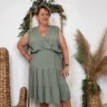 Robe habillée Grande Taille - kaki - taille-unique-grande-taille