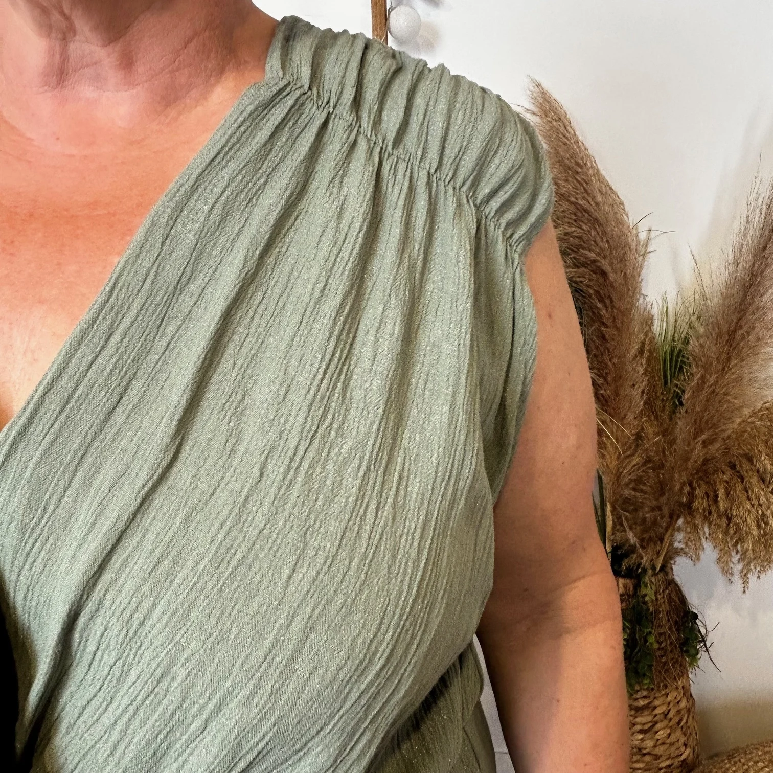 Z345- Robe C’Mélodie (Gt) 🇮🇹 - kaki - taille-unique-grande-taille