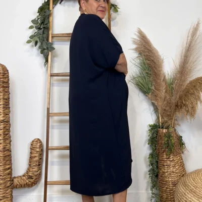 Z140- Robe Loose (Gt) 🇮🇹 - marine - taille-unique-grande-taille