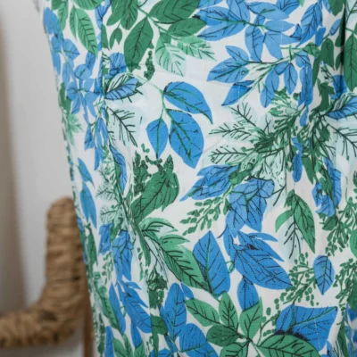 L787- Pantalon fluide (T40-T48) - bleu-turquoise - 48