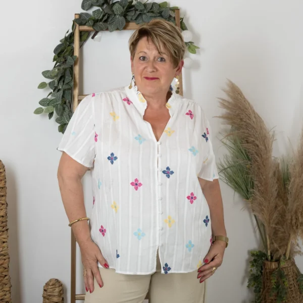 K254- Chemise By One (T40-T48) 🌸 - blanc - 48