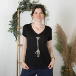 T-Shirt « Girafe» (TU) - noir - taille-unique