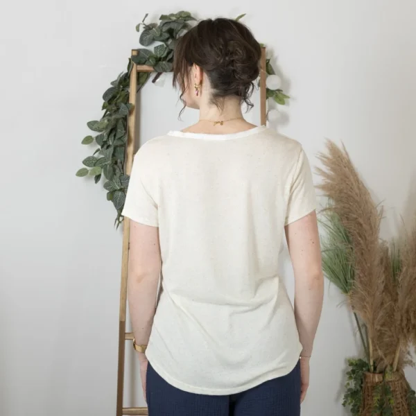 K177- T-Shirt « Girafe» (Tu) 🇮🇹 - beige - taille-unique