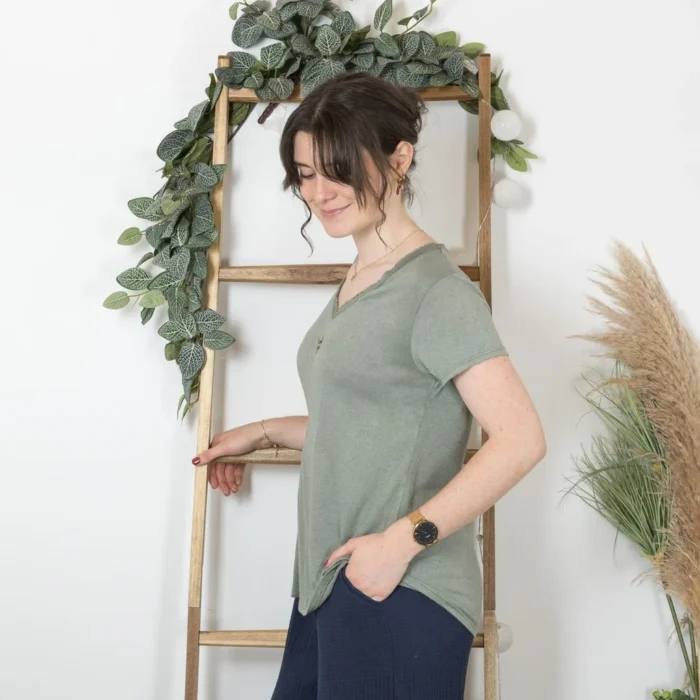 T-Shirt « Girafe» (TU) - kaki - taille-unique