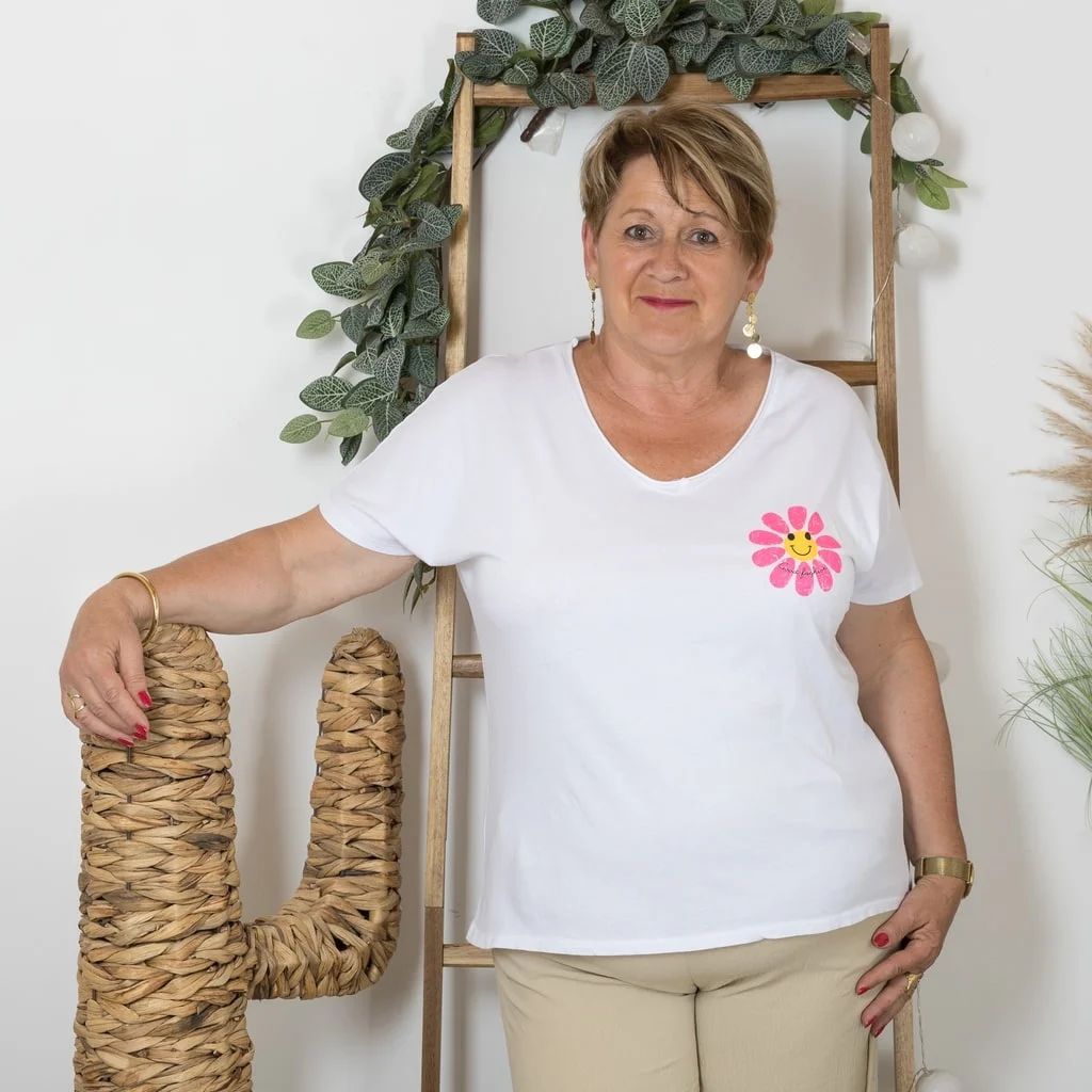 K171- T-shirt "Marguerite (Tu) 🇮🇹