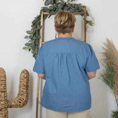 K265- Chemise By-One Cerises đ (T40-T48) - denim - 48