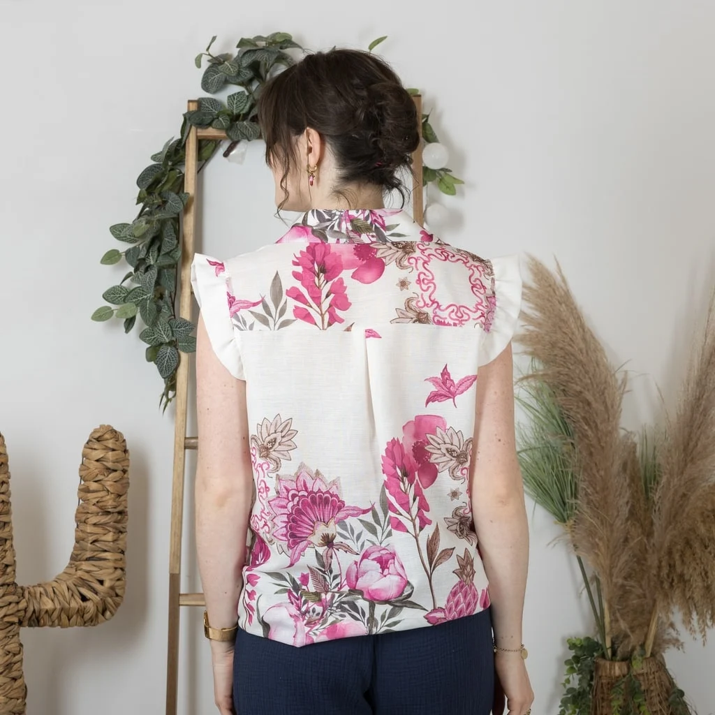 K205- Blouse Fleurie (Tu) 🇮🇹