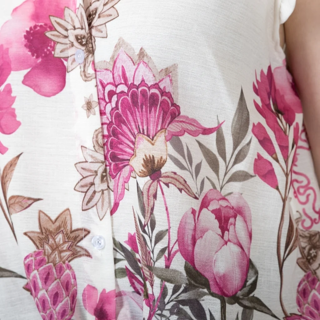 K205- Blouse Fleurie (Tu) 🇮🇹