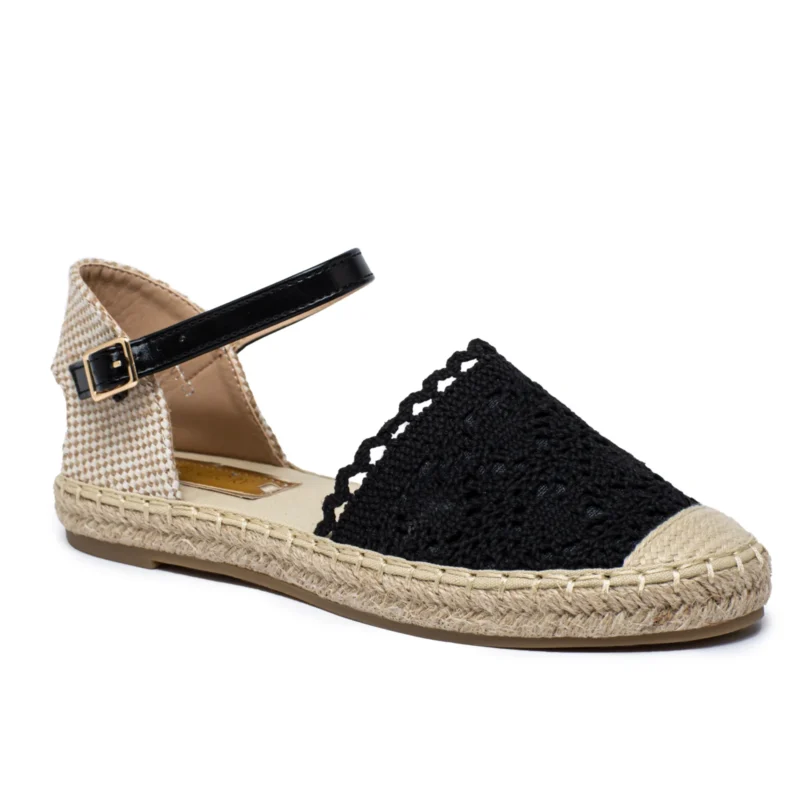 Espadrilles macramé (T36-T41) - noir - 41