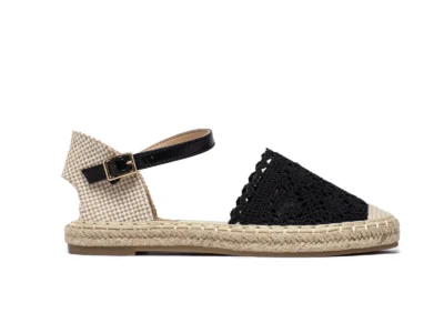 Espadrilles macramé (T36-T41) - noir - 41