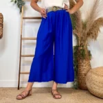 Pantalon court Coupe Flare (Tu) - bleu-royal - taille-unique