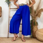 Pantalon court Coupe Flare (Tu) - bleu-royal - taille-unique