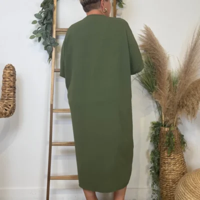 Z140- Robe Loose (Gt) 🇮🇹 - kaki - taille-unique-grande-taille