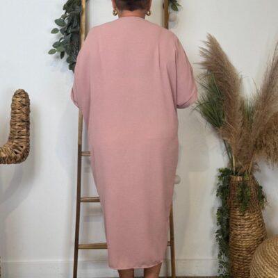 Z140- Robe Loose (Gt) 🇮🇹 - rose-poudre - taille-unique-grande-taille