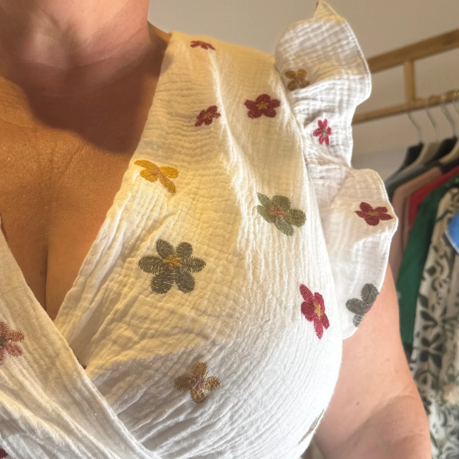 K302 - Robe coton "By One" (T40-T48) - blanc - 48