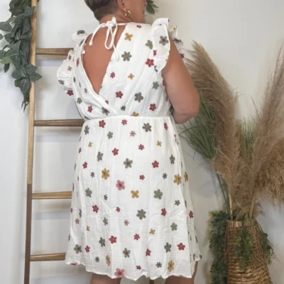 K302 - Robe coton "By One" (T40-T48) - blanc - 48