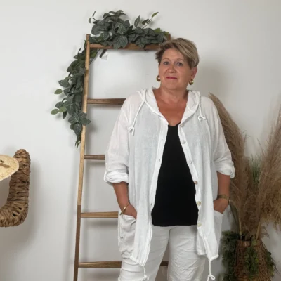 K233- Débardeur Maëlle dos brodé (T40-T48) - noir - 48