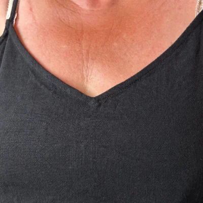 K233- Débardeur Maëlle dos brodé (T40-T48) - noir - 48