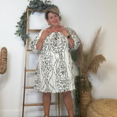 K156- Robe bain de soleil (T40-T48) - kaki - 48