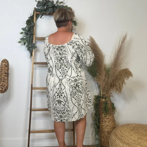 K156- Robe bain de soleil (T40-T48) - kaki - 48