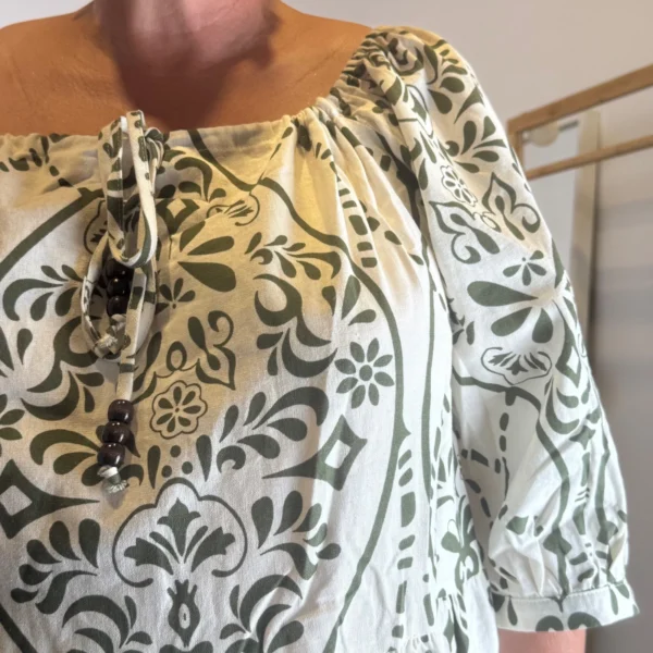 K156- Robe bain de soleil (T40-T48) - kaki - 48