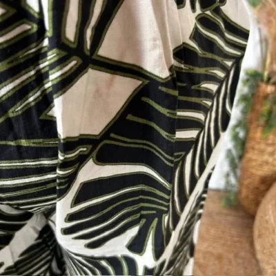 L762- pantalon “Z-one” fougères" (T40-T48) - noir - 48