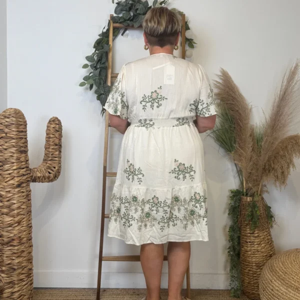 K152- Robe Bohême "By One" (T40-T48) - beige - 48