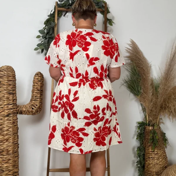 K141 - Robe courte « Coton » Maëlle (T40-T48) - blanc - 48