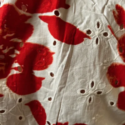 K141 - Robe courte « Coton » Maëlle (T40-T48) - blanc - 48