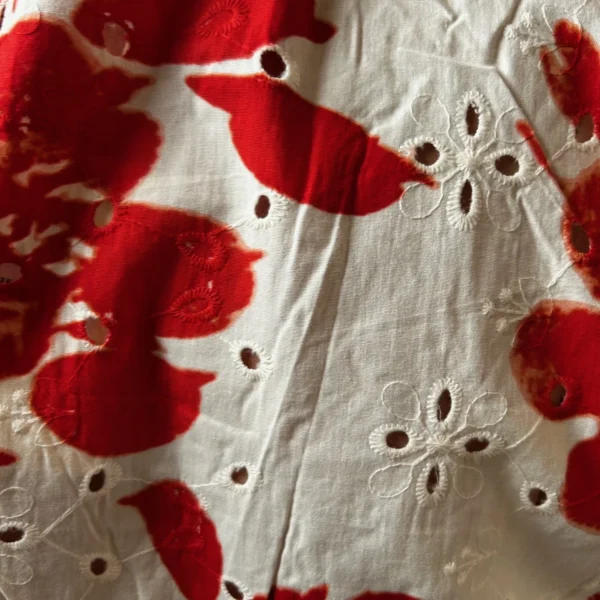 K141 - Robe courte « Coton » Maëlle (T40-T48) - blanc - 48