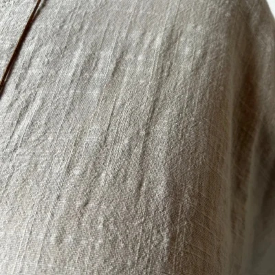 Z309- Tunique Coton Curvy 🇮🇹 - beige - taille-unique-grande-taille