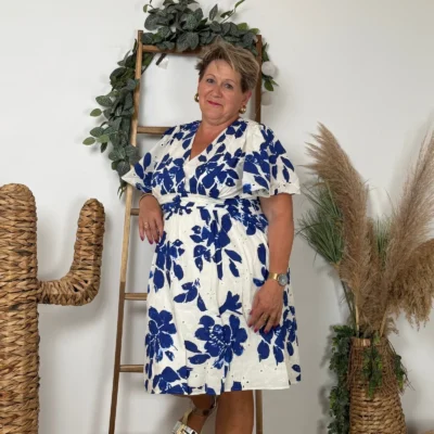 K145- Robe Maëlle (T40-T48) - blanc - 48