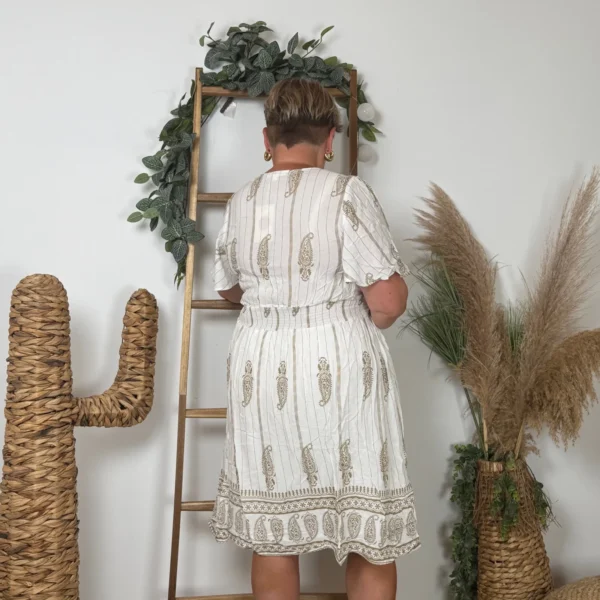 K158- Robe Maëlle (T40-T48) - blanc - 48