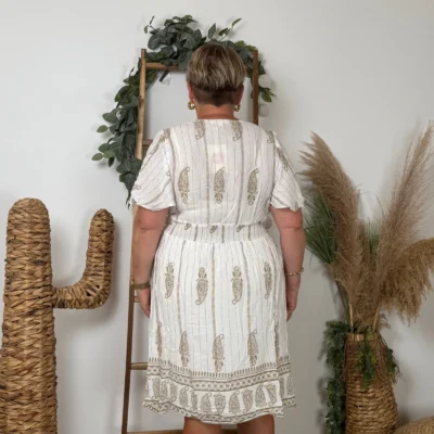 K158- Robe Maëlle (T40-T48) - blanc - 48