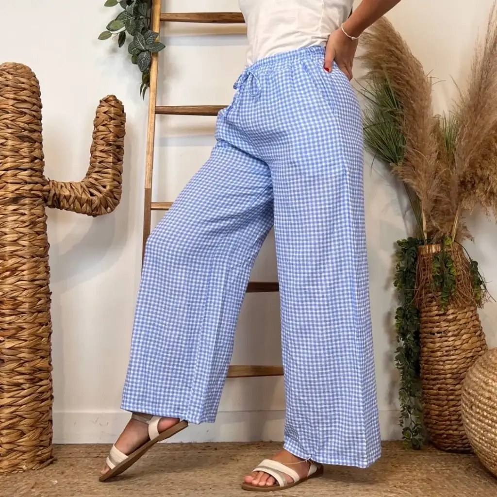 L759- Pantalon Vichy (Tu) 🇮🇹