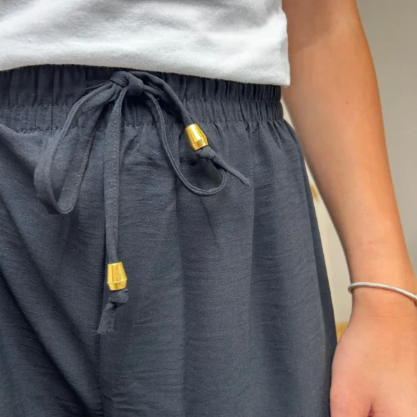 L761- Pantalon fluide (TU) - noir - taille-unique