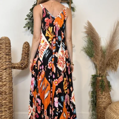 L133- Robe Fluide pompon (Tu) 🇮🇹