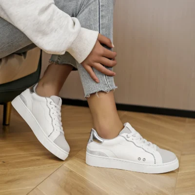 R408- Basket Moow "Grandes Pointures" (T40-T43) - argente - 43