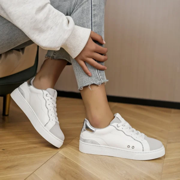 R408- Basket Moow "Grandes Pointures" (T40-T43) - argente - 43