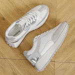 Sneakers crantées à plateforme (T40-T43) - argente - 43