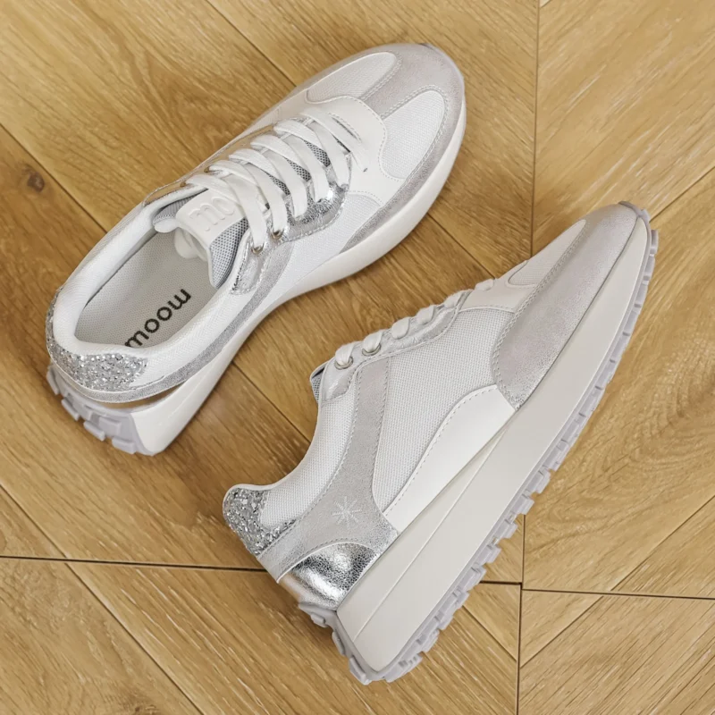 Sneakers crantées (T40-T43) - argente - 43